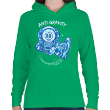 PRINTFASHION Lebegés - Női kapucnis pulóver - Zöld női pulóver, kardigán