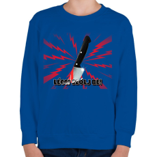 PRINTFASHION LÉCCI SZÓLJ BE - Gyerek pulóver - Királykék