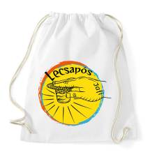 PRINTFASHION lecsapós 2 - Sportzsák, Tornazsák - Fehér tornazsák