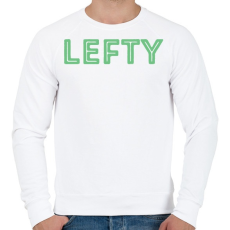 PRINTFASHION Lefty - Férfi pulóver - Fehér