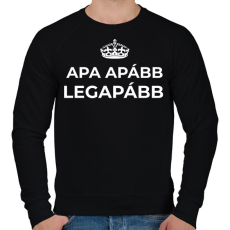 PRINTFASHION LEGAPÁBB - Férfi pulóver - Fekete
