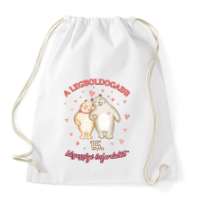PRINTFASHION Legboldogabb évforduló - Sportzsák, Tornazsák - Fehér tornazsák