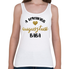 PRINTFASHION Legcukibb baba - Hónappal - Női atléta - Fehér női trikó