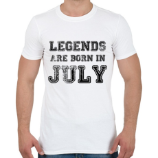 PRINTFASHION Legend are born in.  - Férfi póló - Fehér