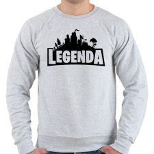 PRINTFASHION Legenda - Fortnite Style (Fekete) - Férfi pulóver - Sport szürke férfi pulóver, kardigán