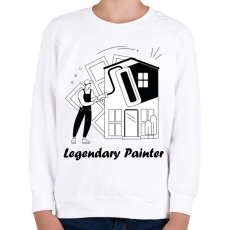 PRINTFASHION Legendary Painter - Gyerek pulóver - Fehér