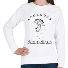 PRINTFASHION Legendás kozmetikus - Női pulóver - Fehér