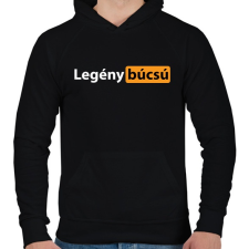 PRINTFASHION Legénybúcsú 18+ - Férfi kapucnis pulóver - Fekete férfi pulóver, kardigán