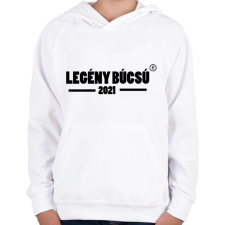 PRINTFASHION Legénybúcsú 2021 - Gyerek kapucnis pulóver - Fehér gyerek pulóver, kardigán