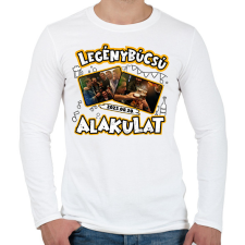 PRINTFASHION Legénybúcsú alakulat egyedi képpel - Férfi hosszú ujjú póló - Fehér férfi póló