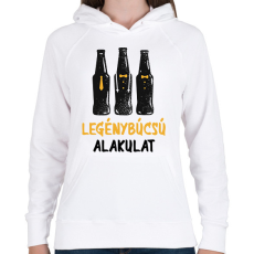 PRINTFASHION Legénybúcsú alakulat - Női kapucnis pulóver - Fehér