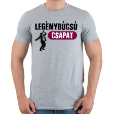 PRINTFASHION Legénybúcsú csapat (részeg fazon) - Férfi póló - Sport szürke férfi póló