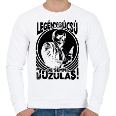 PRINTFASHION Legénybúcsú de semmi buzulás - Férfi pulóver - Fehér