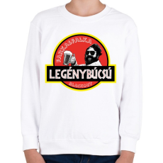 PRINTFASHION Legénybúcsú - farkasfalka blackout 2 - Gyerek pulóver - Fehér