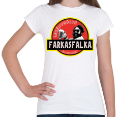 PRINTFASHION Legénybúcsú - farkasfalka blackout - Női póló - Fehér