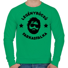 PRINTFASHION Legénybúcsú - Farkasfalka - Férfi pulóver - Zöld férfi pulóver, kardigán