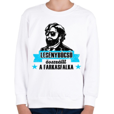PRINTFASHION Legénybúcsú Farkasfalka - Gyerek pulóver - Fehér