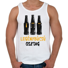 PRINTFASHION Legénybúcsú - Férfi atléta - Fehér atléta, trikó