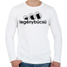 PRINTFASHION Legénybúcsú - Férfi hosszú ujjú póló - Fehér