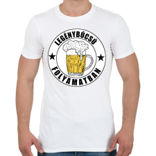 PRINTFASHION Legénybúcsú folyamatban - Férfi póló - Fehér férfi póló