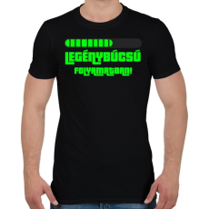 PRINTFASHION Legénybúcsú folyamatban - Férfi póló - Fekete