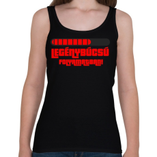 PRINTFASHION Legénybúcsú folyamatban - Női atléta - Fekete