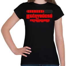 PRINTFASHION Legénybúcsú folyamatban - Női póló - Fekete