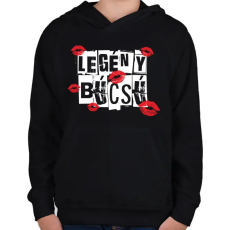 PRINTFASHION Legénybúcsú - Gyerek kapucnis pulóver - Fekete