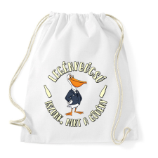 PRINTFASHION Legénybúcsú iszunk mint a gödény - Sportzsák, Tornazsák - Fehér tornazsák