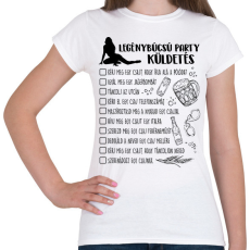 PRINTFASHION Legénybúcsú küldetés - Női póló - Fehér