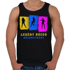 PRINTFASHION Legénybúcsú különítmény - Férfi atléta - Fekete