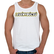 PRINTFASHION legenybucsu-lego - Férfi atléta - Fehér atléta, trikó