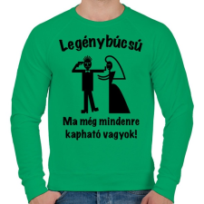 PRINTFASHION Legénybúcsú - ma még mindenre kapható vagyok 1 - Férfi pulóver - Zöld férfi pulóver, kardigán