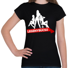 PRINTFASHION Legénybúcsú - Női póló - Fekete