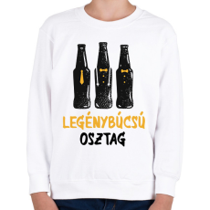 PRINTFASHION Legénybúcsú osztag - Gyerek pulóver - Fehér