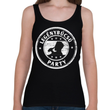 PRINTFASHION Legénybúcsú party - Női atléta - Fekete női trikó