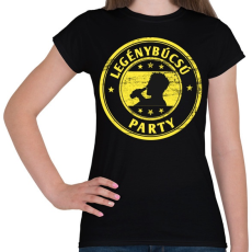 PRINTFASHION Legénybúcsú party - Női póló - Fekete