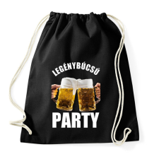 PRINTFASHION LEGÉNYBÚCSÚ PARTY  - Sportzsák, Tornazsák - Fekete tornazsák
