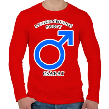 PRINTFASHION Legénybúcsú PCS - Férfi hosszú ujjú póló - Piros férfi póló