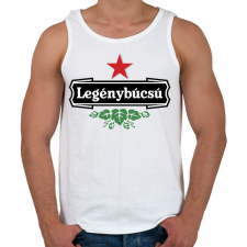 PRINTFASHION Legénybúcsú sörös - Férfi atléta - Fehér női trikó