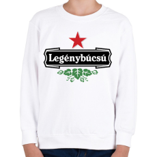 PRINTFASHION Legénybúcsú sörös - Gyerek pulóver - Fehér
