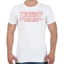 PRINTFASHION Legénybúcsú Stranger Things - Férfi póló - Fehér férfi póló
