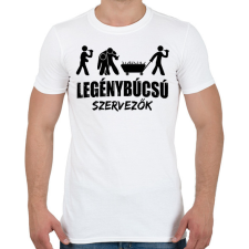 PRINTFASHION Legénybúcsú szervezés - Férfi póló - Fehér férfi póló