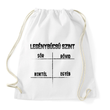 PRINTFASHION Legénybúcsú szint - Sportzsák, Tornazsák - Fehér tornazsák