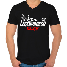 PRINTFASHION Legénybúcsú végjáték 2 - Férfi V-nyakú póló - Fekete férfi póló