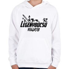 PRINTFASHION Legénybúcsú végjáték - Gyerek kapucnis pulóver - Fehér gyerek pulóver, kardigán