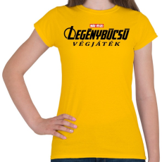 PRINTFASHION Legénybúcsú végjáték - Női póló - Sárga