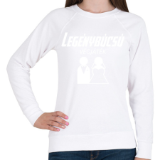 PRINTFASHION Legénybúcsú végjáték - Női pulóver - Fehér női pulóver, kardigán