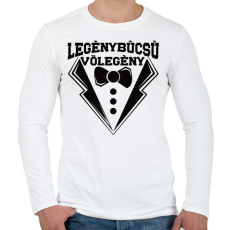 PRINTFASHION Legénybúcsú vőlegény - Férfi hosszú ujjú póló - Fehér