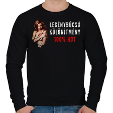 PRINTFASHION LEGÉNYBÚCSÚRA - Férfi pulóver - Fekete férfi pulóver, kardigán